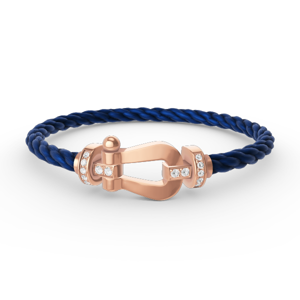 [Kismet Jewels ]FORCE LARGE HORSESHOE HALF DIAMOND BRACELET ROSE GOLD