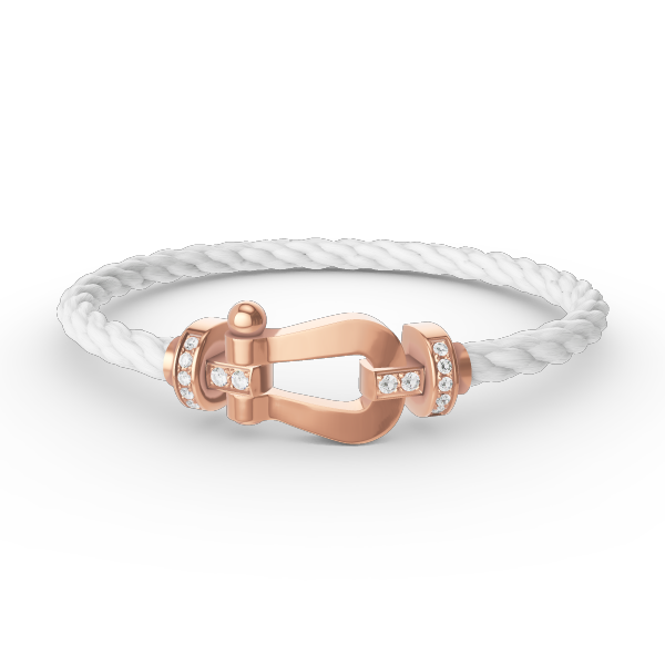 [Kismet Jewels ]FORCE LARGE HORSESHOE HALF DIAMOND BRACELET ROSE GOLD