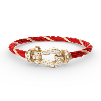 [Kismet Jewels ]FORCE LARGE HORSESHOE FULL DIAMOND BRACELET GOLD