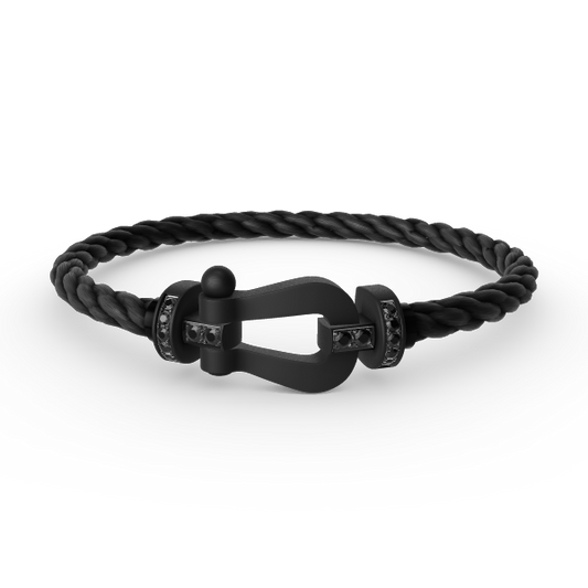 [Kismet Jewels ]FORCE LARGE SERIES HORSESHOE BLACK SAMURAI BRACELET
