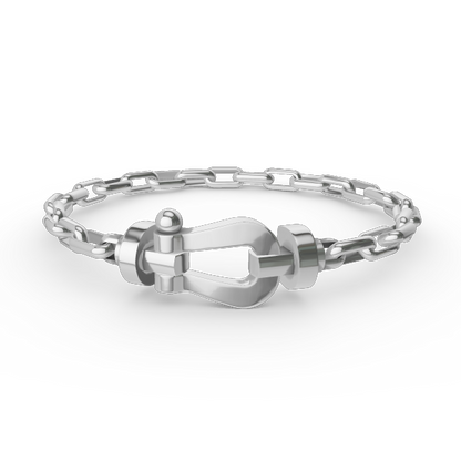 [Kismet Jewels ]FORCE LARGE HORSESHOE CLASP  METAL BRACELET