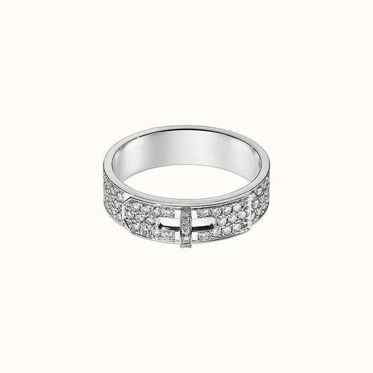 [Kismet Jewels ]KELLY SILVER DIAMOND RING