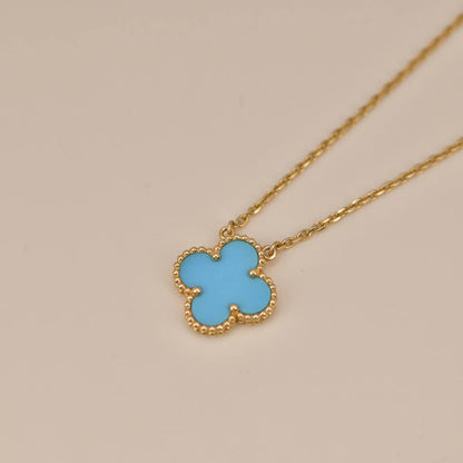 [Kismet Jewels ]CLOVER 15MM VINTAGE TURQUOISE NECKLACE