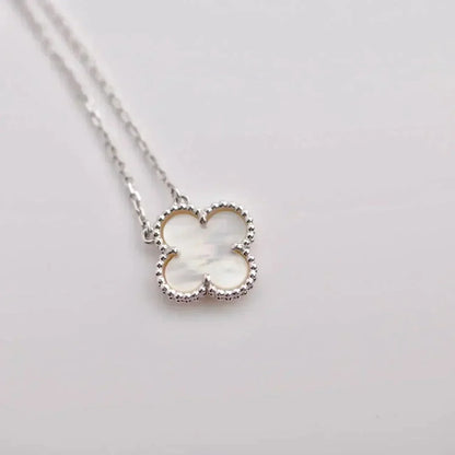 [Kismet Jewels ]CLOVER  15MM WHITE MOTHER-OF-PEARL SILVER