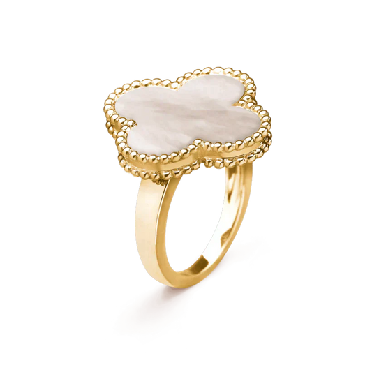 [Kismet Jewels ]CLOVER WHITE MOP RING